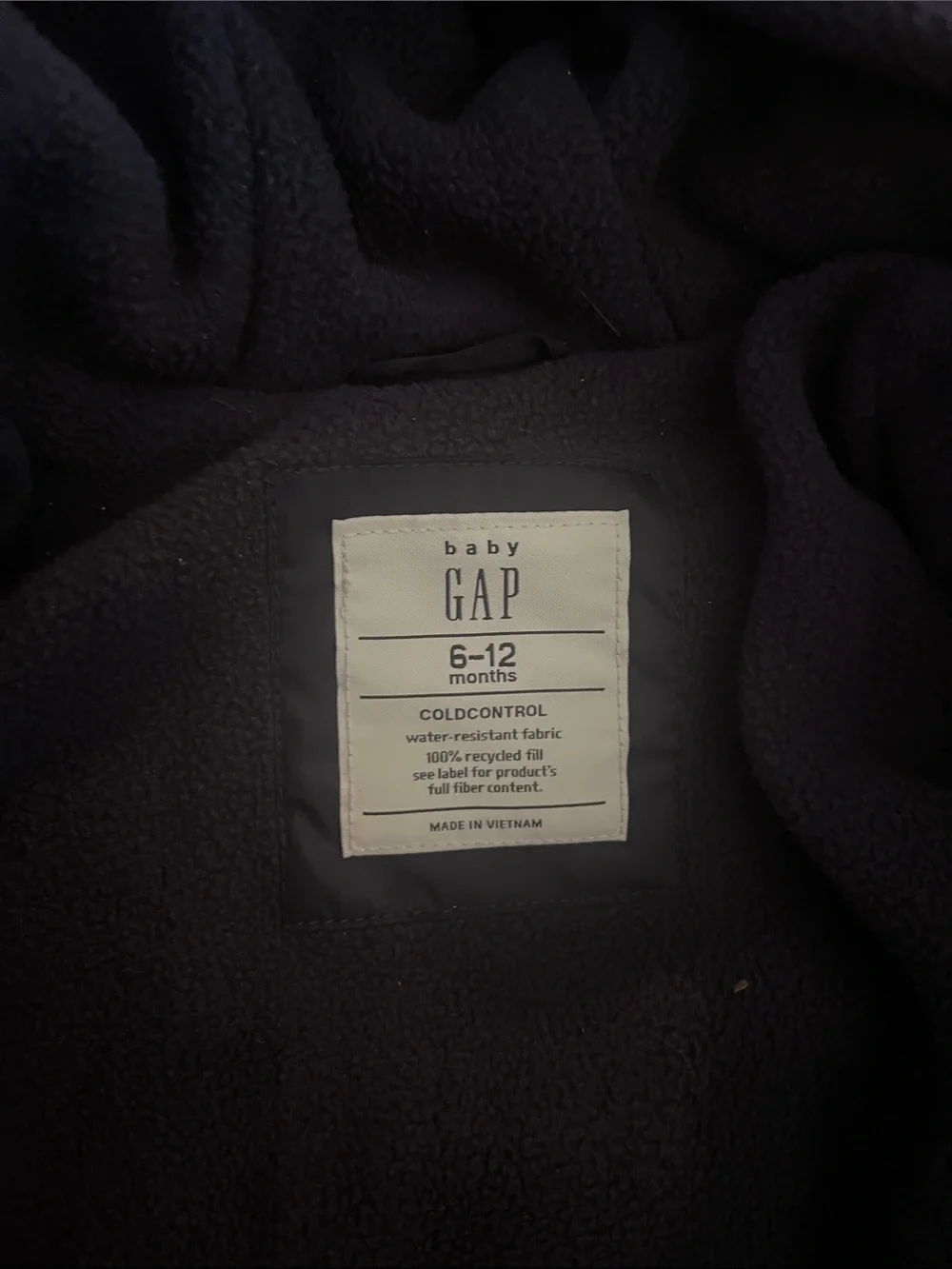 GAP Navy Hooded Puffer Coat for Kids